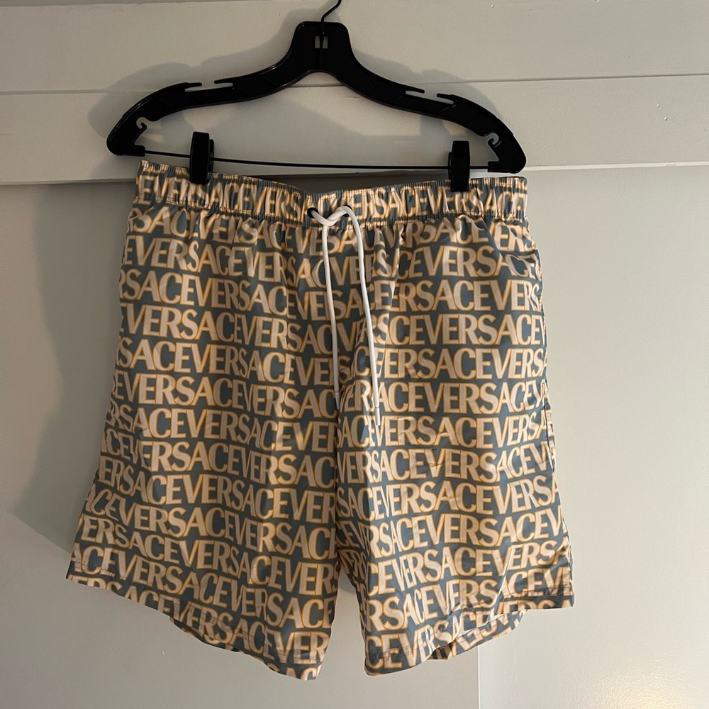 Versace allover swim shorts